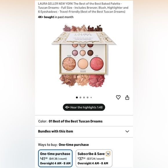 Laura Geller Other - ✨ Laura Geller “Best of the Best” Baked Palette – Tuscan Dreams | Full Size